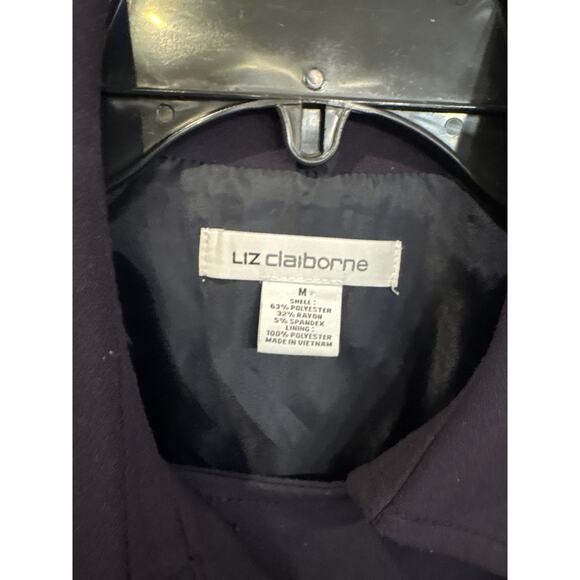 Liz Claiborne Navy Midweight Pea Coat Size M - Picture 2 of 5